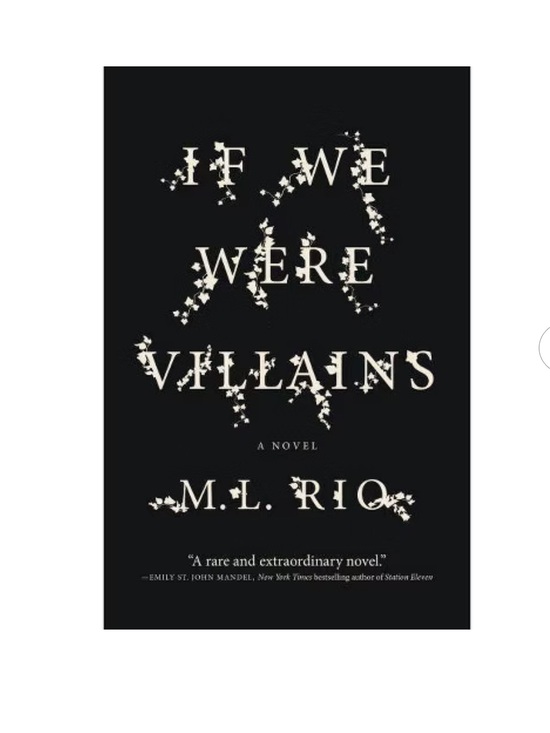 Other - If We Were Villains by M. L. Rio - Black Cover Art Print